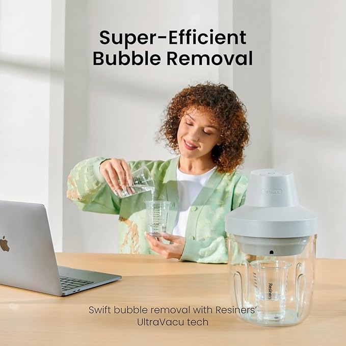 Resiners AirLess Lite Resin Bubble Remover, 95kPa Vacuum Degassing Chamber