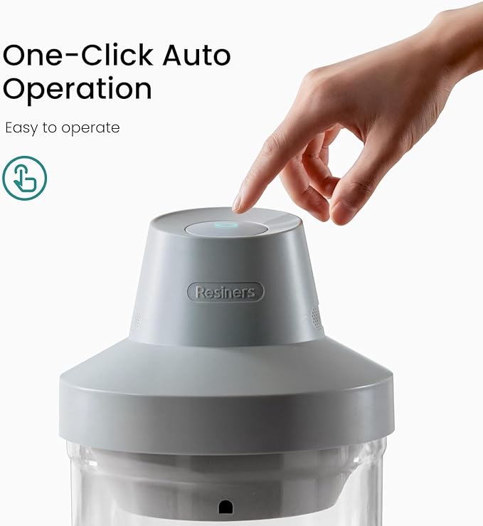Resiners AirLess Lite Resin Bubble Remover, 95kPa Vacuum Degassing Chamber