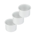 Restaurantware-Met Lux 4 x 3 Inch Straight-Sided Baking Tins, 12 Round Cake Pans - Oven-Ready, Freezable, Anodized Aluminum Round Baking Pans, Greaseproof, For Layer Birthday Cakes