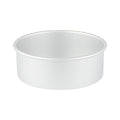 Restaurantware-Met Lux 8 x 3 Inch Straight-Sided Baking Tin, 1 Round Cake Pan - Oven-Ready, Freezable, Anodized Aluminum Round Baking Pan, Greaseproof, For Layer Birthday Cake