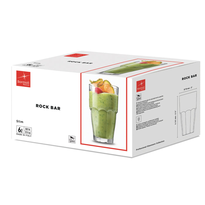 Rock Bar Slim 36,9 cl Set 6 Pz In Vetro Temperato