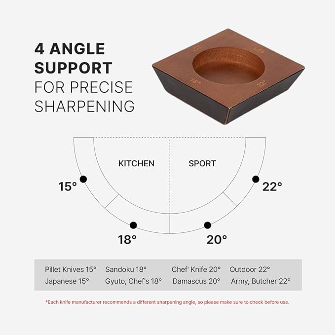 Rolling Knife Sharpener - EXTRA FINE Whetstone Knife Sharpener Roller - EASY TO USE - Rolling Sharpener for Knives with Magnetic Knife Holder - Knife Sharpening Kit knife sharpener stone