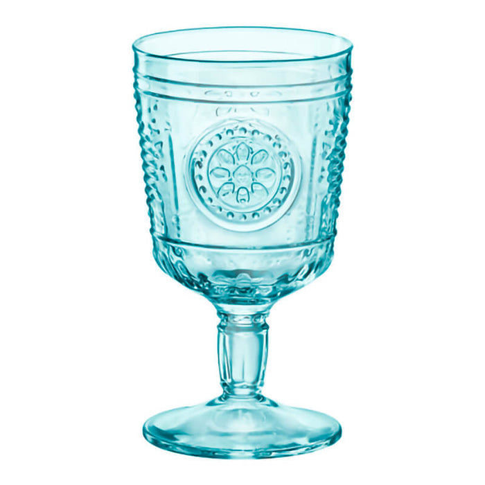 Romantic Cool Blue Calice 32 cl Set 6 Pz in Vetro Colorato