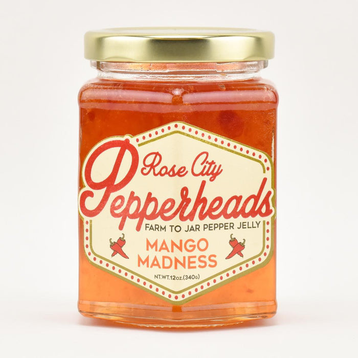 Rose City Pepperheads Mango Madness Jelly, 12oz.