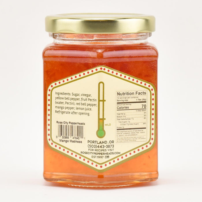 Rose City Pepperheads Mango Madness Jelly, 12oz.