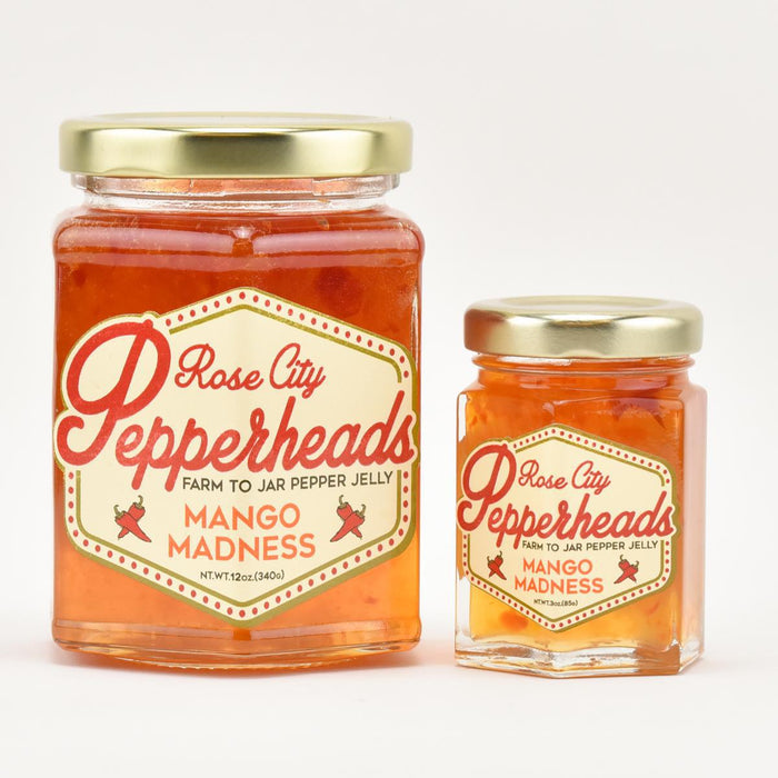 Rose City Pepperheads Mango Madness Jelly, 12oz.