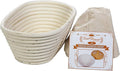 Saint Germain Bakery 10-Inch Oval Banneton Proofing Basket with Liner