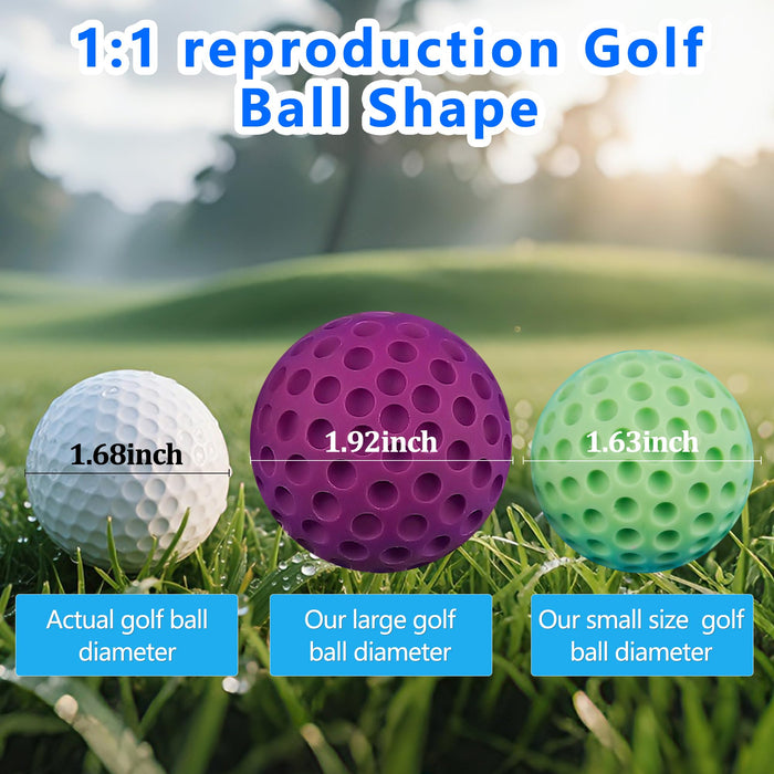 Sidosir Large Golf Ball Chocolate Silicone Molds for Cake Decorations,9-Cavity 3D Golf Ball for Ice, Hot Chocolate Bomb