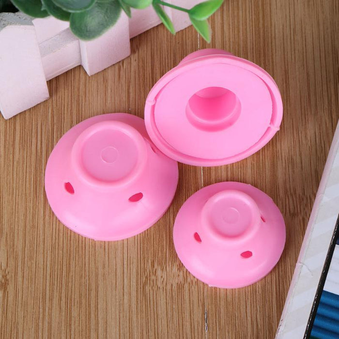SILICONE, NO-HEAT HAIR CURLERS