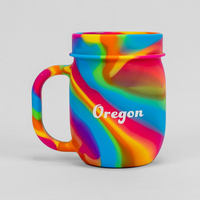 Silipint Oregon Hippie Hops Silicone Barrel Mug, 25oz.