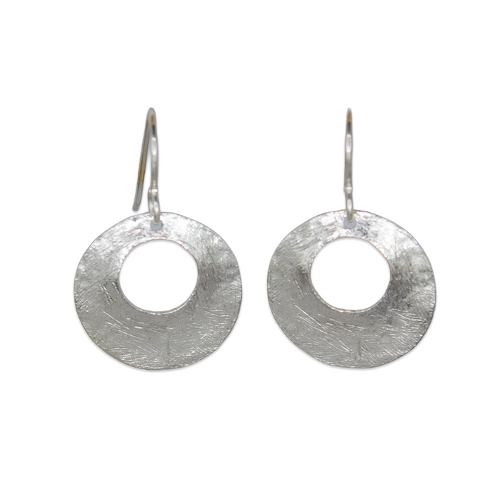 Silver Rebekah Disc Earrings