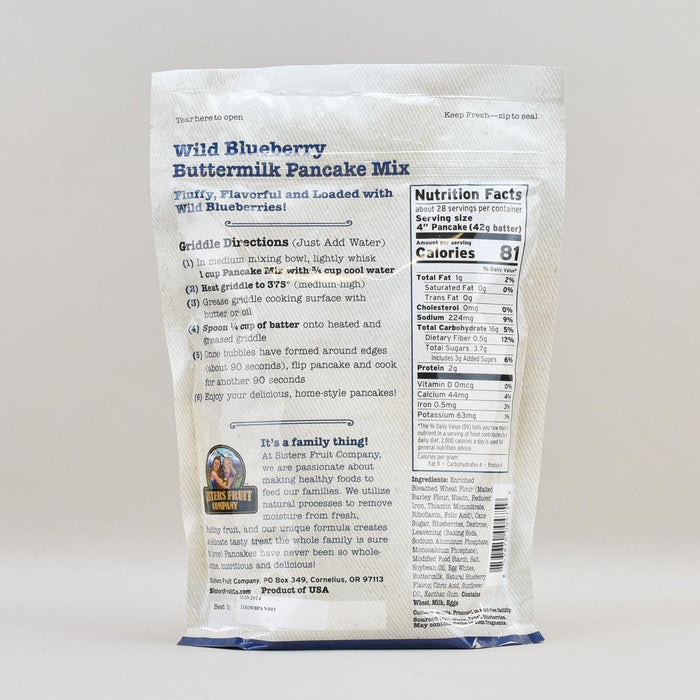 Sisters Fruit Company Wild Blueberry Pancake Mix, 1.6 lb.