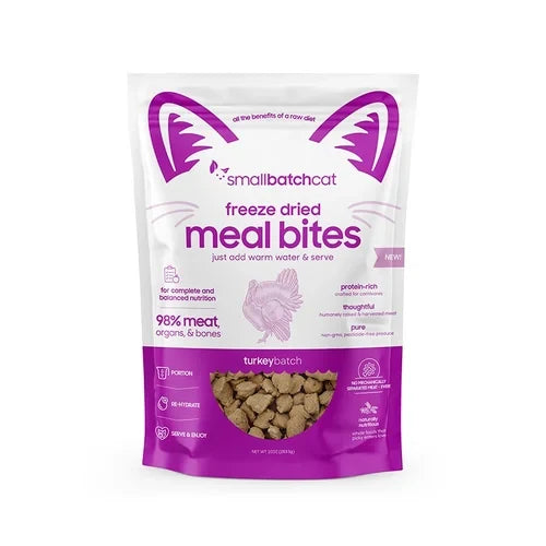 Small Batch Cat Freeze Dried Meal Bites Turkey