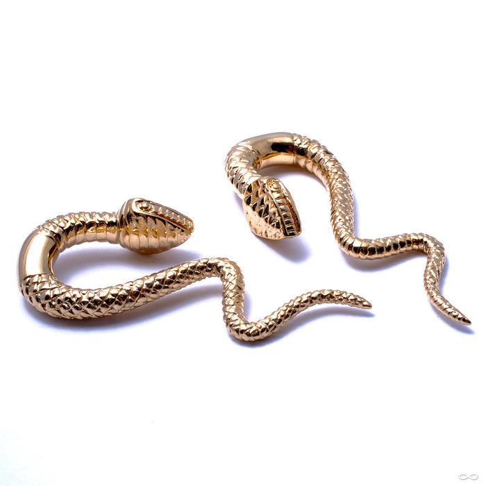 Snakes from Tawapa in Yellow-gold-plated Brass
