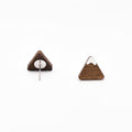Snow Topped Mountain Wooden Earrings