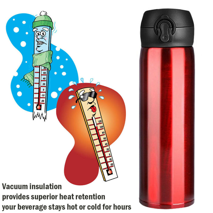 Stainless Steel Insulated Bottle Coffee Travel Mug Tea Cold Hot Drinks Car Cup cjdropshipping