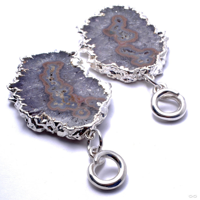 Stalactite Dangles with Silver Coils from Diablo Organics
