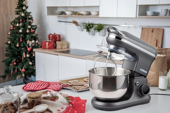Stand Mixer, CUSIMAX Kitchen Mixer with Digital Switch Control, 650W