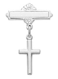 Sterling Cross Bar Pin