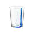 Stria Blu Bicchiere Cocktail Long Drink 50 cl In Vetro Set da 12 Pezzi