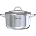 SUNHOUSE 8 Quart Stock Pot with Lid, Stainless Steel Large Pot for Cooking