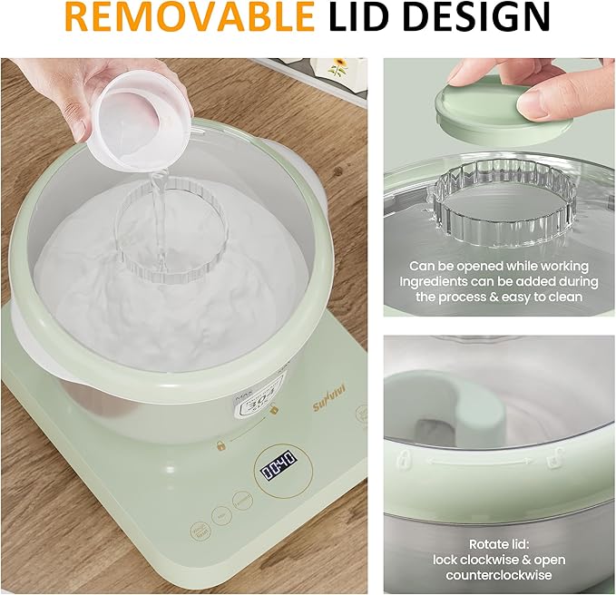 Sunvivi 5.2QT Electric Dough Maker with Ferment Function