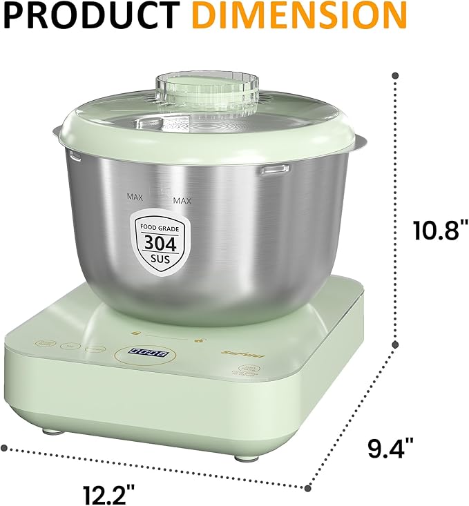 Sunvivi 5.2QT Electric Dough Maker with Ferment Function
