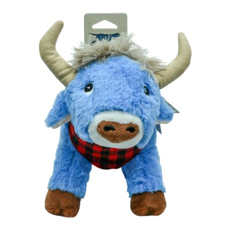 Tall Tails Dog Toy Plush Squeaker Crunch Blue OX 10"