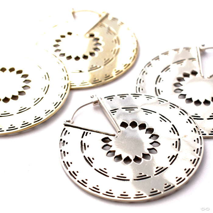 Temple of the Sun Earrings from Maya Jewelry Back