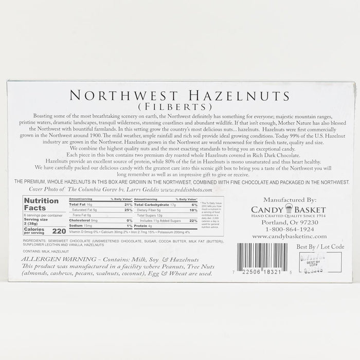 The Candy Basket Premium Dark Chocolate Covered Hazelnuts, 8oz.