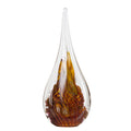 The Glass Forge Large Flame Paperweight in Fire Mountain