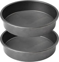 Tiawudi 9" Round Cake Pan Set of 2, 0.8mm Thick Heavy Duty Bakeware for Tiered & Layered Cakes, Nonstick Baking Pan with Diamond Texture for Even Heating, Cake Mold