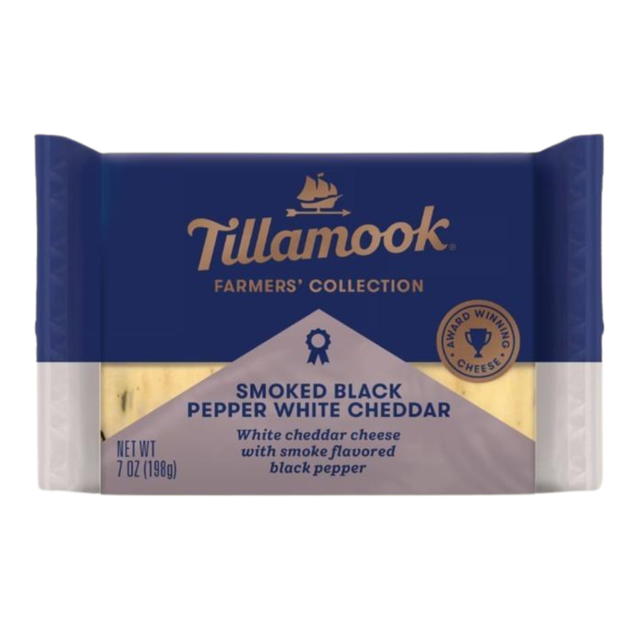 Tillamook Farmers' Collection Smoked Black Pepper White Cheddar, 7 oz