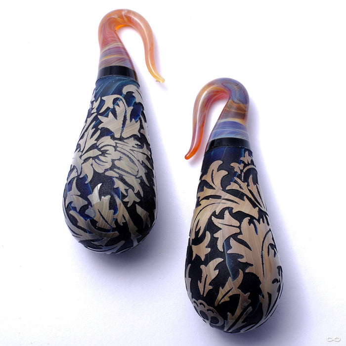 Torian Allure Drops from Gorilla Glass in Blue Moon Flower