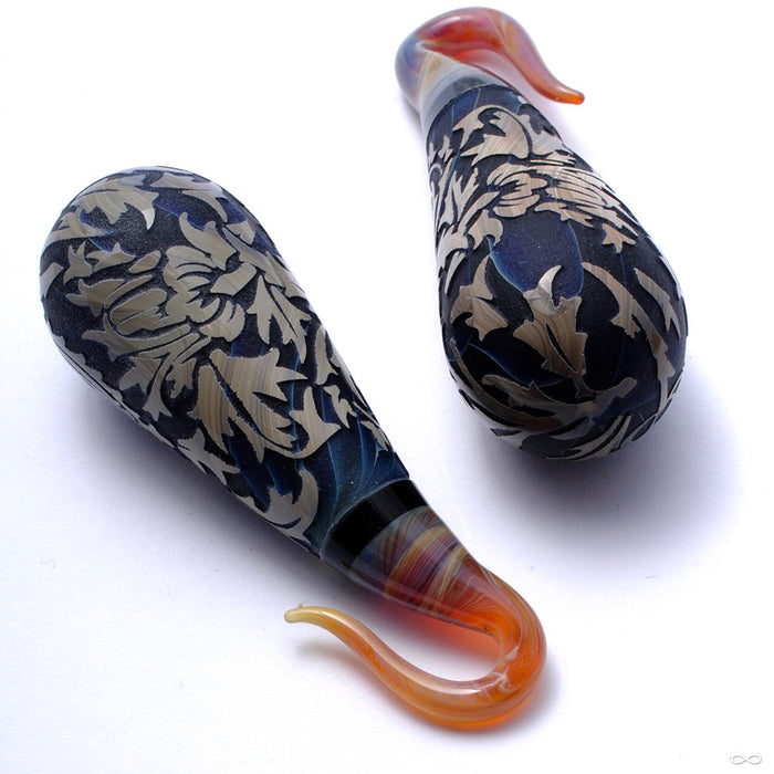 Torian Allure Drops from Gorilla Glass in Blue Moon Flower