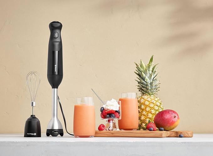Vitamix 2-Speed Immersion Blender + Whisk Attachment, 350-Watt Motor, Black
