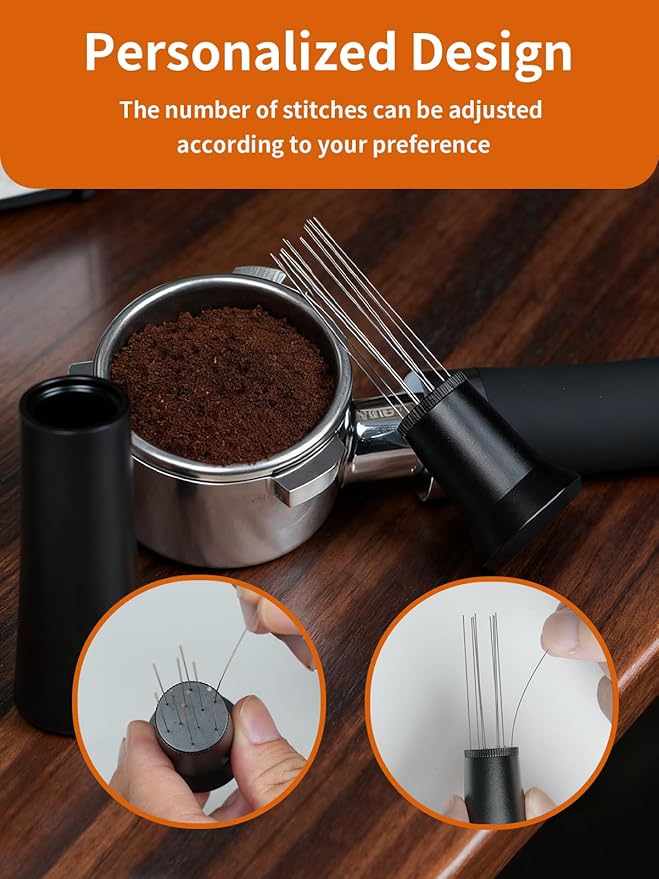 WDT Tool Espresso Distribution Tool with 10*0.25mm Stainless Steel Needles