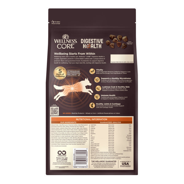 Wellness CORE Digestive Health Chicken & Brown Rice Dog Food