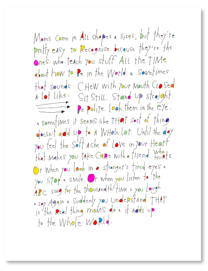 whole world art print
