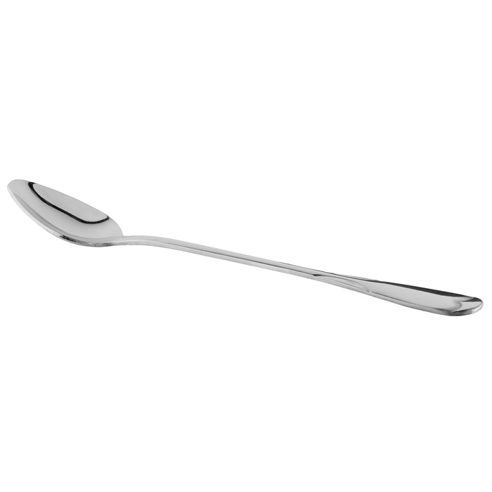 World Tableware Brandware 149 021 Kendra 7 3/8" 18/0 Stainless Steel Medium Weight Iced Tea Spoon - 12/Pack