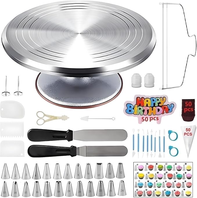 YOQXHY Cake Decorating Kit, 198 Pcs Baking Supplies