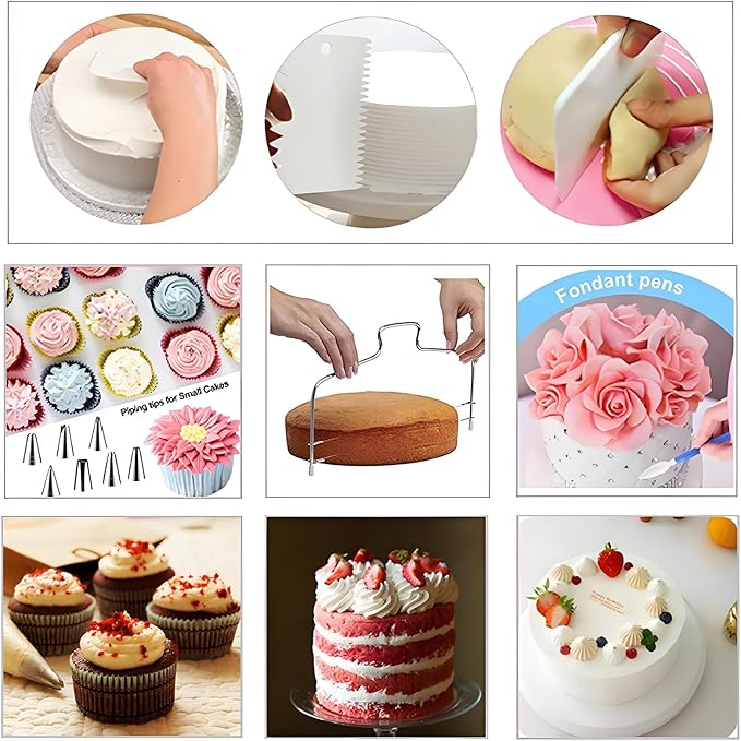 YOQXHY Cake Decorating Kit, 198 Pcs Baking Supplies