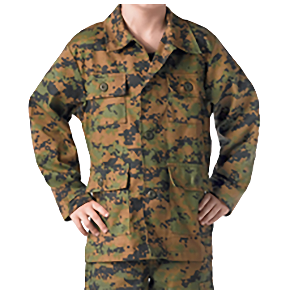Youth BDU Shirt - Woodland Digital