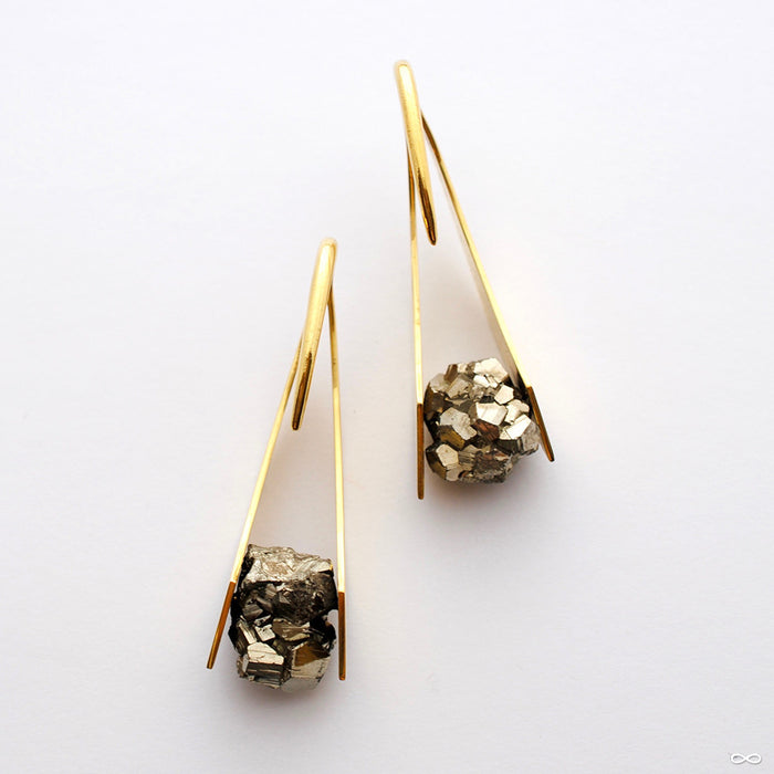 Zahara in Brass with Pyrite from Buddha Jewelry