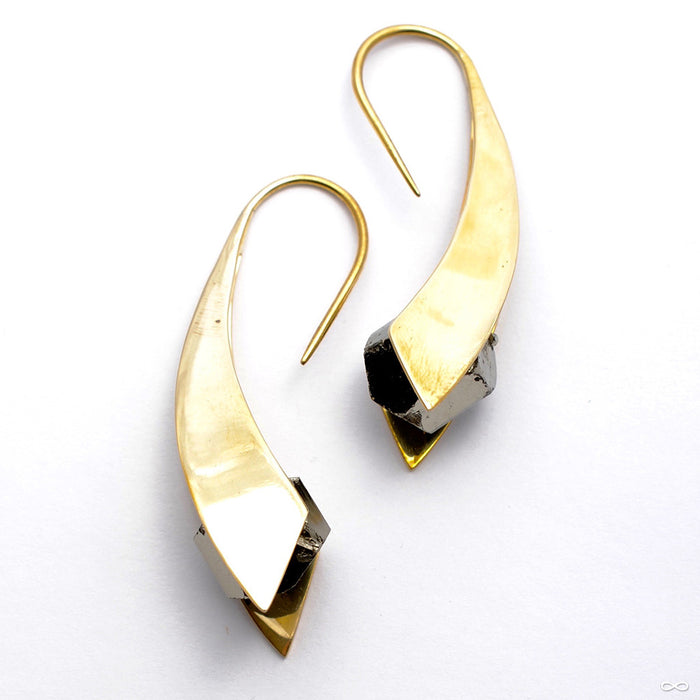 Zahara in Brass with Pyrite from Buddha Jewelry