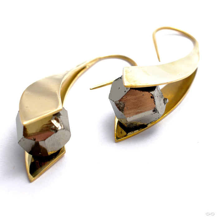 Zahara in Brass with Pyrite from Buddha Jewelry