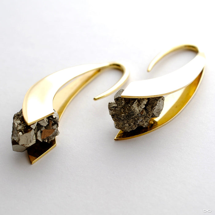 Zahara in Brass with Pyrite from Buddha Jewelry